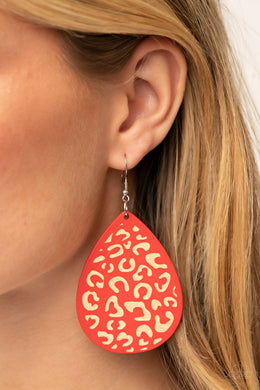 Earrings Suburban Jungle - Red E367