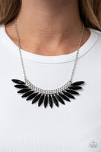 Load image into Gallery viewer, Necklaces Flauntable Flamboyance - Black N234