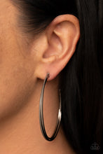 Load image into Gallery viewer, Earrings Monochromatic Curves - Black E2446