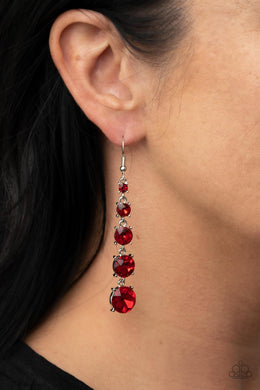 Earrings Red Carpet Charmer - Red E508