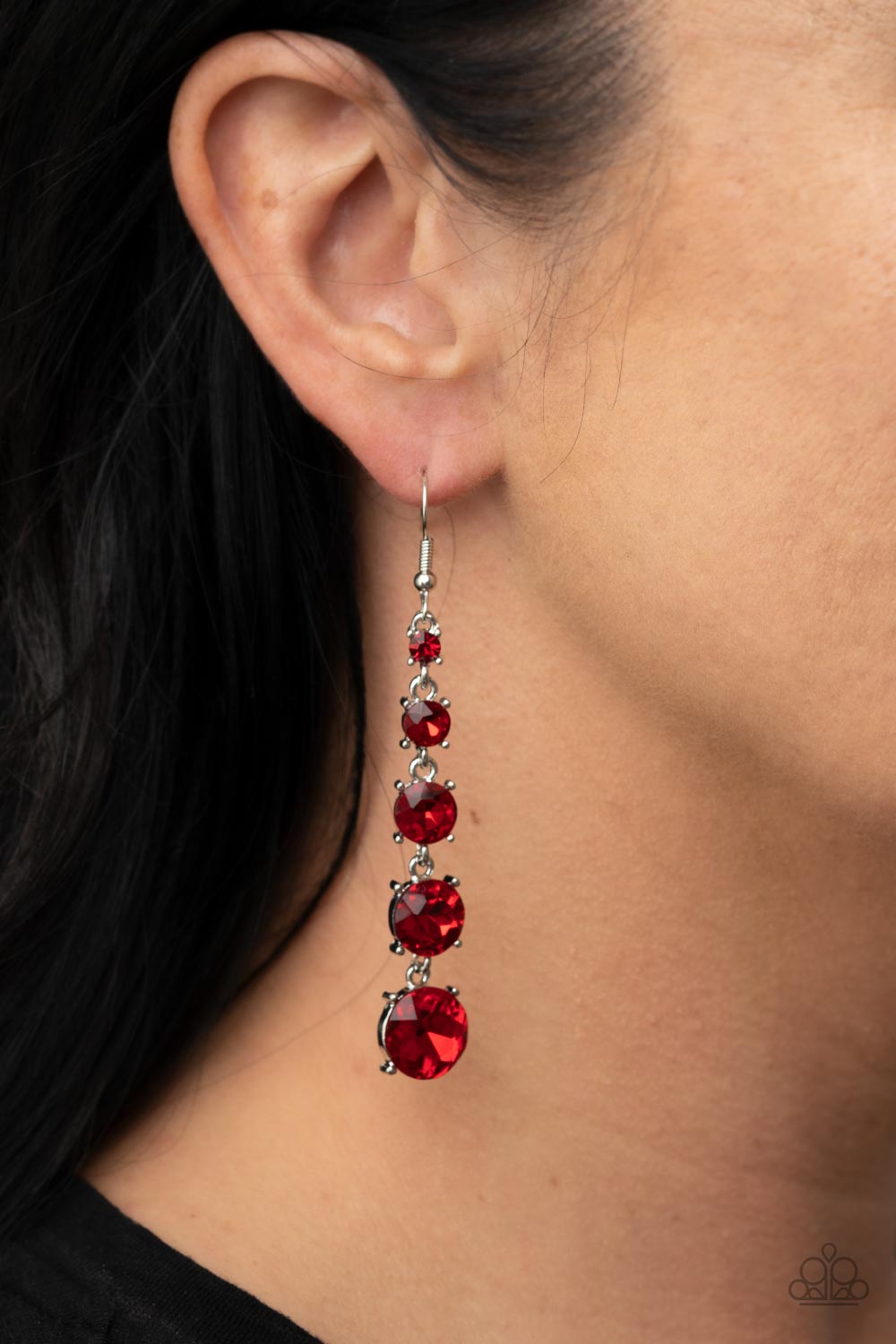 Earrings Red Carpet Charmer - Red E508