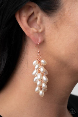 Earrings Pearl Posse - Copper Pearls E547