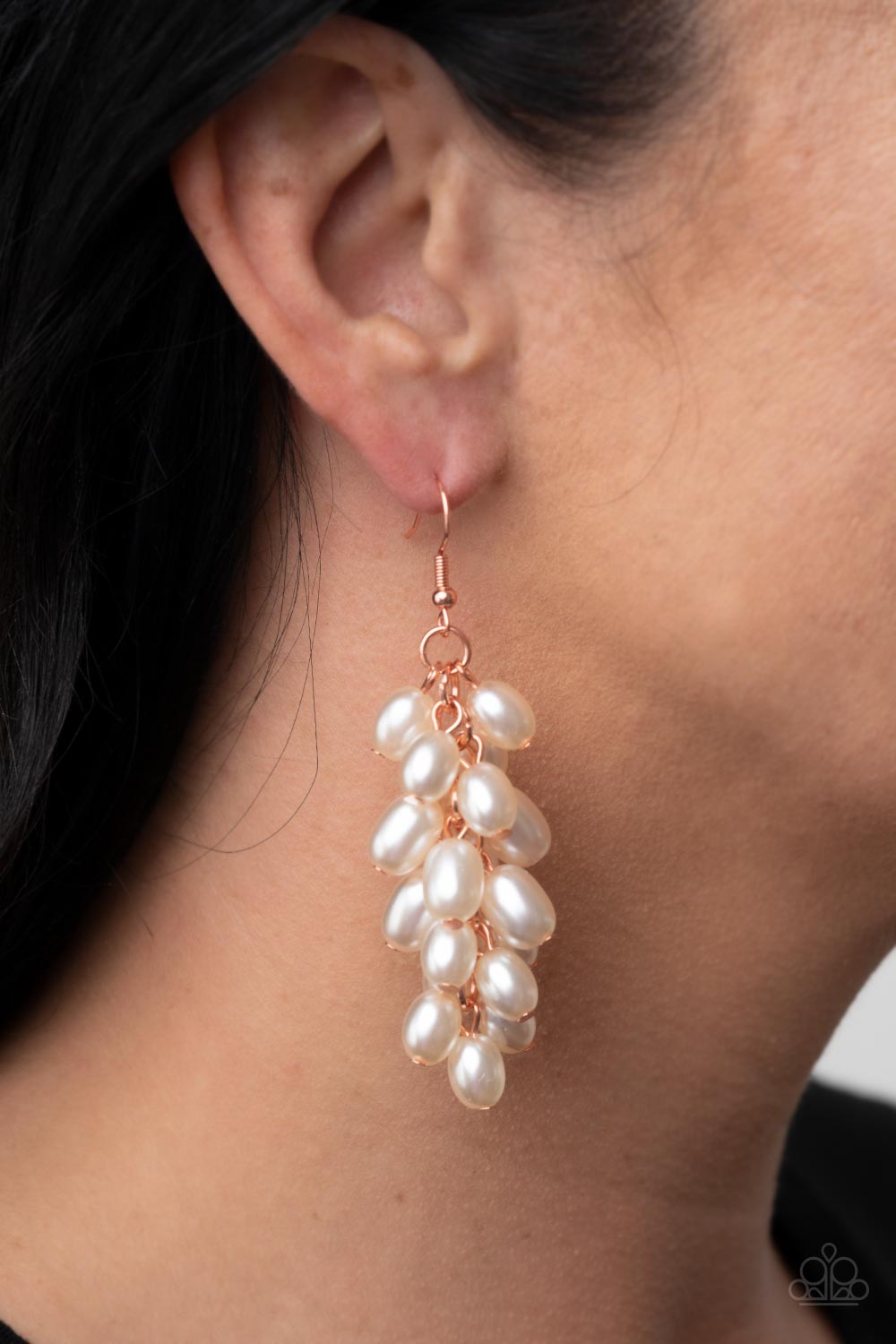 Earrings Pearl Posse - Copper Pearls E547