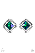 Load image into Gallery viewer, Earrings Cosmic Catwalk - Green Clip On