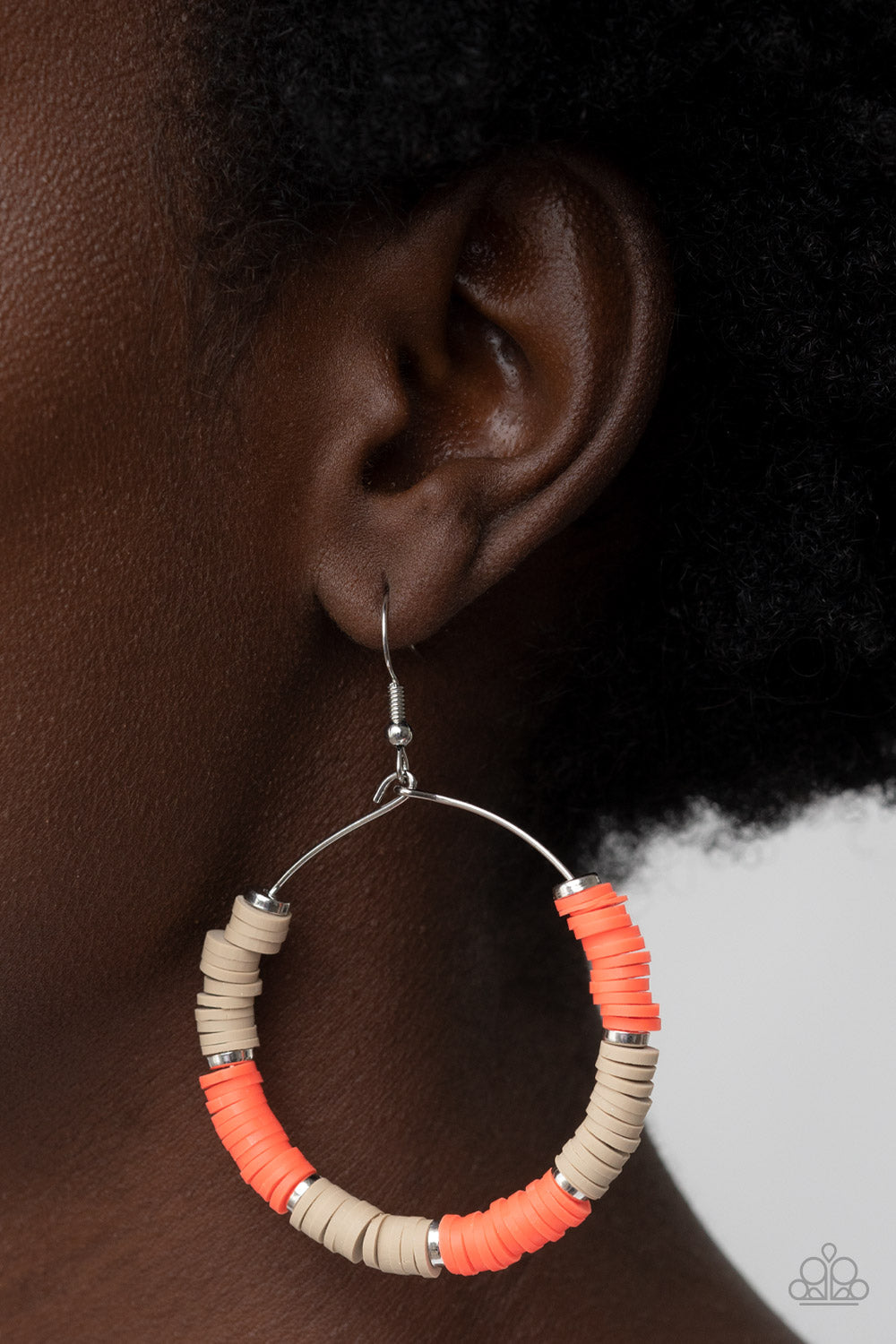 Earrings Skillfully Stacked - Orange E2171
