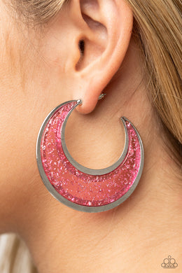 Earrings Charismatically Curvy - Pink E2422