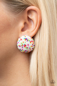 Earrings Kaleidoscope Sky - White E2463