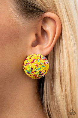 Earrings Kaleidoscope Sky - Yellow E073