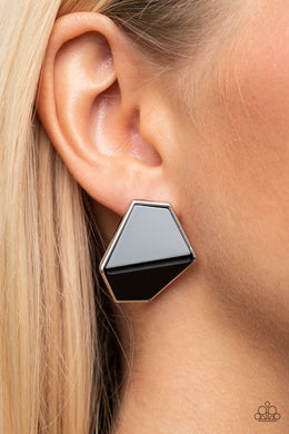 Earrings Generically Geometric - Black POST E108