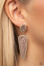 Load image into Gallery viewer, Earrings Druzy Desire - Gold E429
