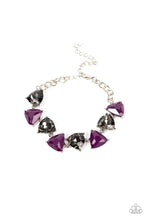 Load image into Gallery viewer, Bracelets Pumped up Prisms - Purple B2144