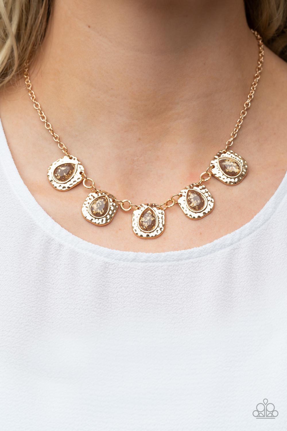 Necklaces Mayan Masterpiece - Brown N2190