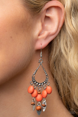Earrings Adobe Air - Orange E164