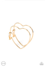 Load image into Gallery viewer, Earrings Harmonious Hearts - Gold Clip On B4