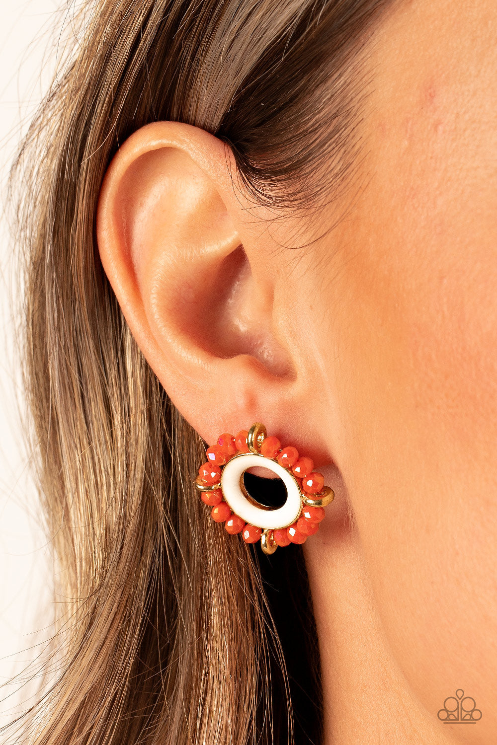 Earrings Nautical Notion - Orange POST E3013