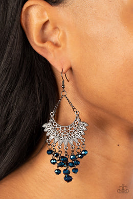 Earrings Chromatic Cascade - Blue E106