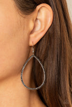 Load image into Gallery viewer, Earrings Black Tie Optional - Silver E433
