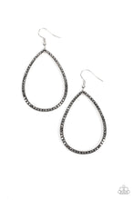 Load image into Gallery viewer, Earrings Black Tie Optional - Silver E433