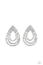 Load image into Gallery viewer, Earrings Take a POWER Stance - White E2131
