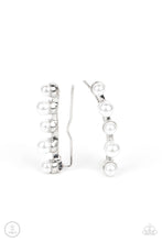 Load image into Gallery viewer, Earrings Drop-Top Attitude - White E522 Earcrawlers