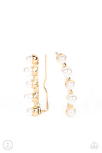 Load image into Gallery viewer, Earrings Drop-Top Attitude - Gold E522 Earcrawlers