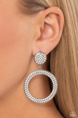 Earrings GLOW You Away - White E2402