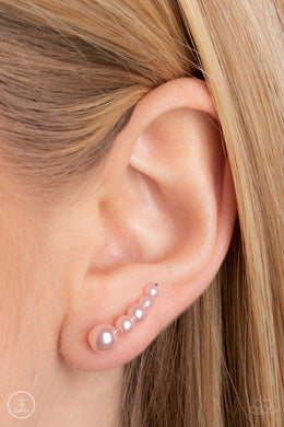 Earrings Dropping into Divine - Pink Earcrawlers E0544