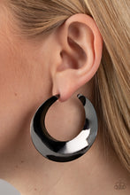 Load image into Gallery viewer, Earrings Power Curves - Black E274