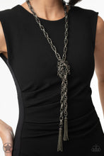 Load image into Gallery viewer, Necklace SCARFed for Attention - Gunmetal Blockbuster
