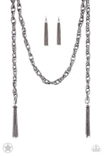 Load image into Gallery viewer, Necklace SCARFed for Attention - Gunmetal Blockbuster