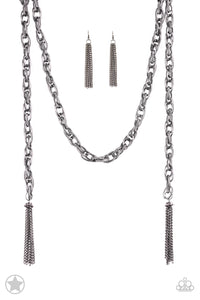 Necklace SCARFed for Attention - Gunmetal Blockbuster