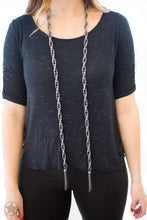 Load image into Gallery viewer, Necklace SCARFed for Attention - Gunmetal Blockbuster