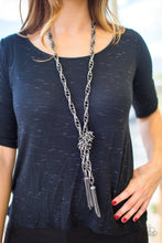 Load image into Gallery viewer, Necklace SCARFed for Attention - Gunmetal Blockbuster