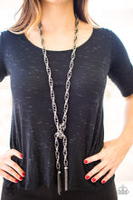 Load image into Gallery viewer, Necklace SCARFed for Attention - Gunmetal Blockbuster