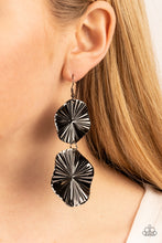 Load image into Gallery viewer, Earrings In Your Wildest FAN-tasy - Black E389