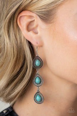 Earrings Desertscape Dweller - Blue E466