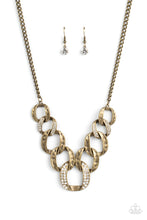 Load image into Gallery viewer, Necklaces Bombshell Bling - Brass N2150