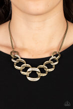 Load image into Gallery viewer, Necklaces Bombshell Bling - Brass N2150
