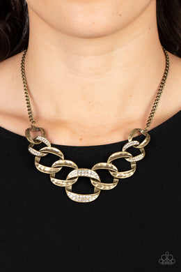 Necklaces Bombshell Bling - Brass N2150