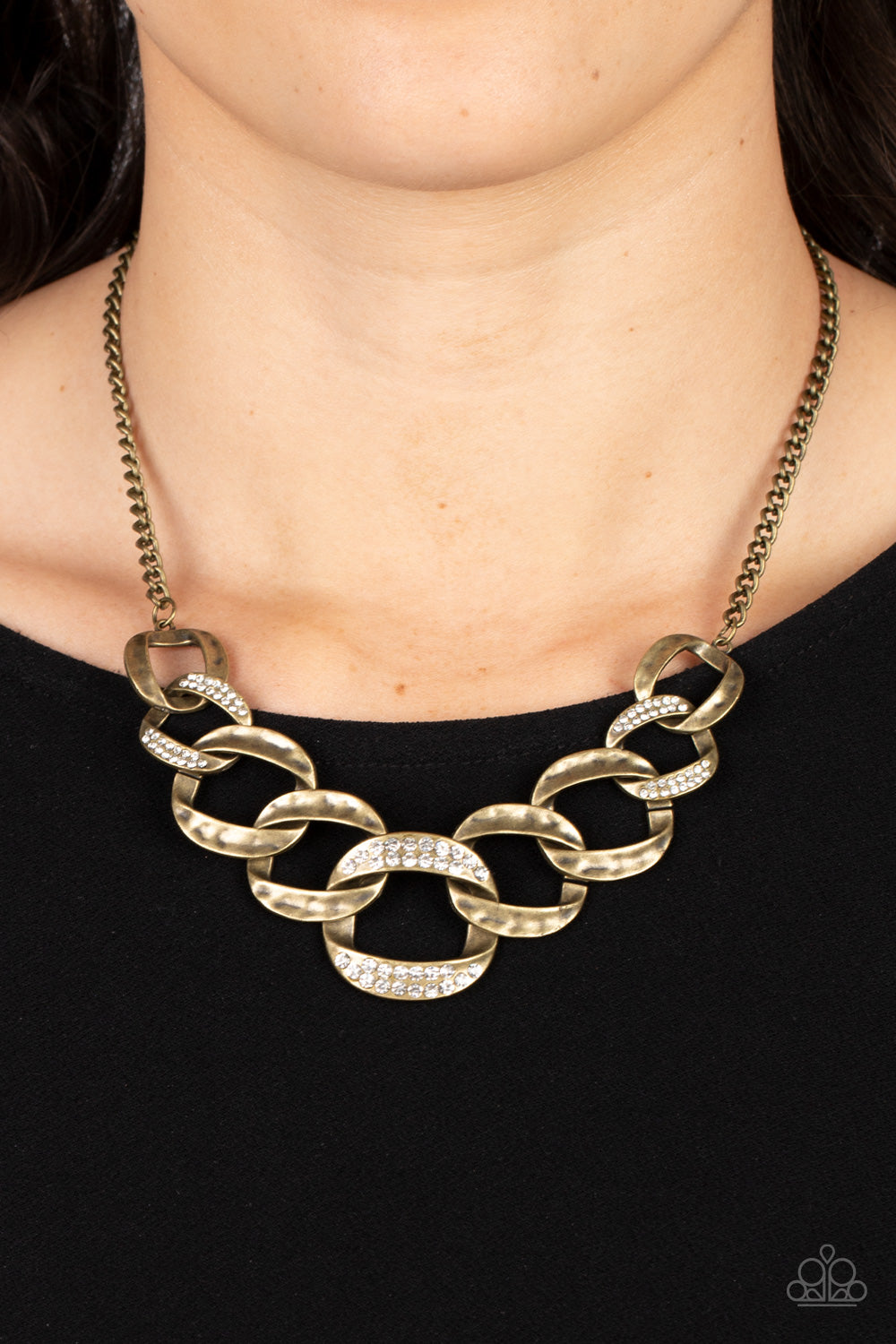 Necklaces Bombshell Bling - Brass N2150