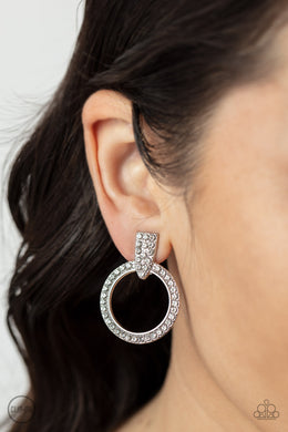Earrings Sparkle at Your Service - White Clip On Y3