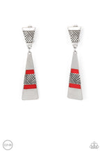 Load image into Gallery viewer, Earrings Safari Seeker - Red Clip On V3
