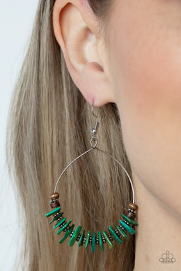 Earrings Hawaiian Kiss - Green E2035