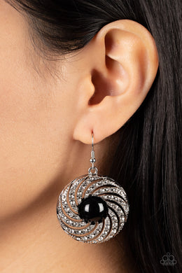 Earrings Vintage Vortex - Black E2211