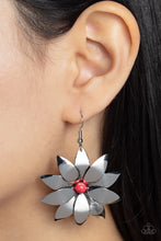 Load image into Gallery viewer, Earriings Pinwheel Prairies - Red