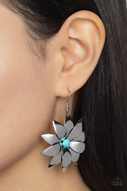 Earrings Pinwheel Prairies - Blue E391