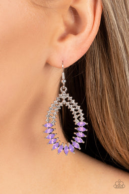 Earrings Lucid Luster - Purple