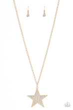 Load image into Gallery viewer, Necklaces Rock Star Sparkle - Gold Americana S120