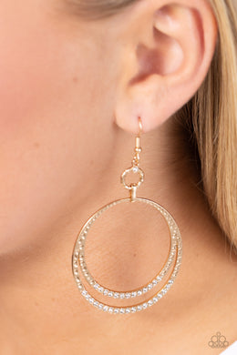 Earrings Spin Your HEELS - Gold E2198