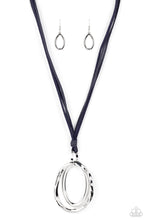 Load image into Gallery viewer, Necklaces Long OVAL-due - Blue N2347